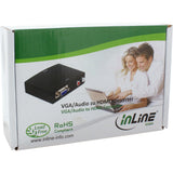 Convertidor Inline Entrada Vga + Audio A Hdmi Salida De Audio Vga Y Rca Hdmi