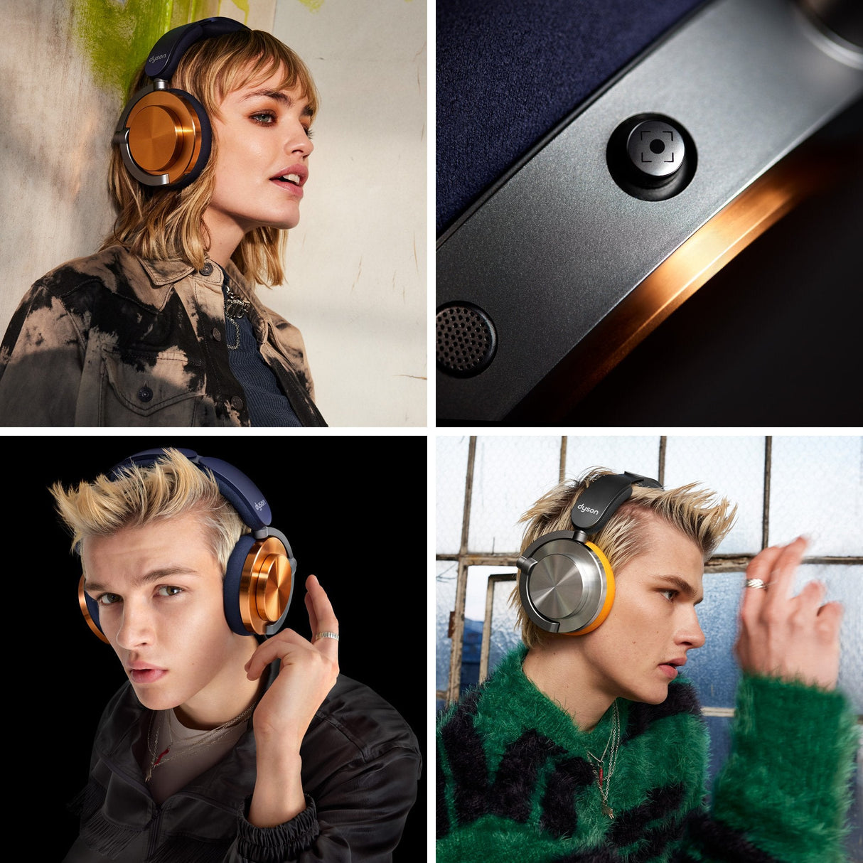 Auriculares Con Cancelación De Ruido Dyson Ontrack Wp02 - Azul/Cobre