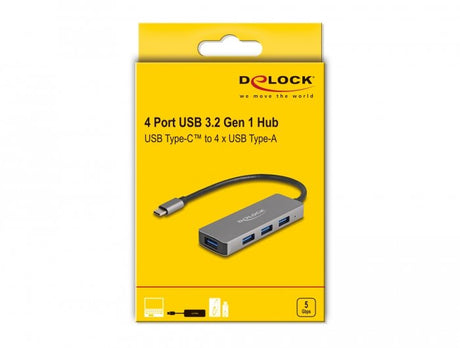 EAN 4043619631735 - DeLOCK 63173 hub de interfaz USB 3.2 Gen 1 (3.1 Gen 1) Type-C 5000 Mbit/s Negro imagen 3