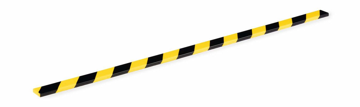 Perfil De Protección De Superficies Durable S10 Amarillo Negro Autoadhesivo 1m