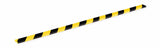 Perfil De Protección De Superficies Durable S10 Amarillo Negro Autoadhesivo 1m