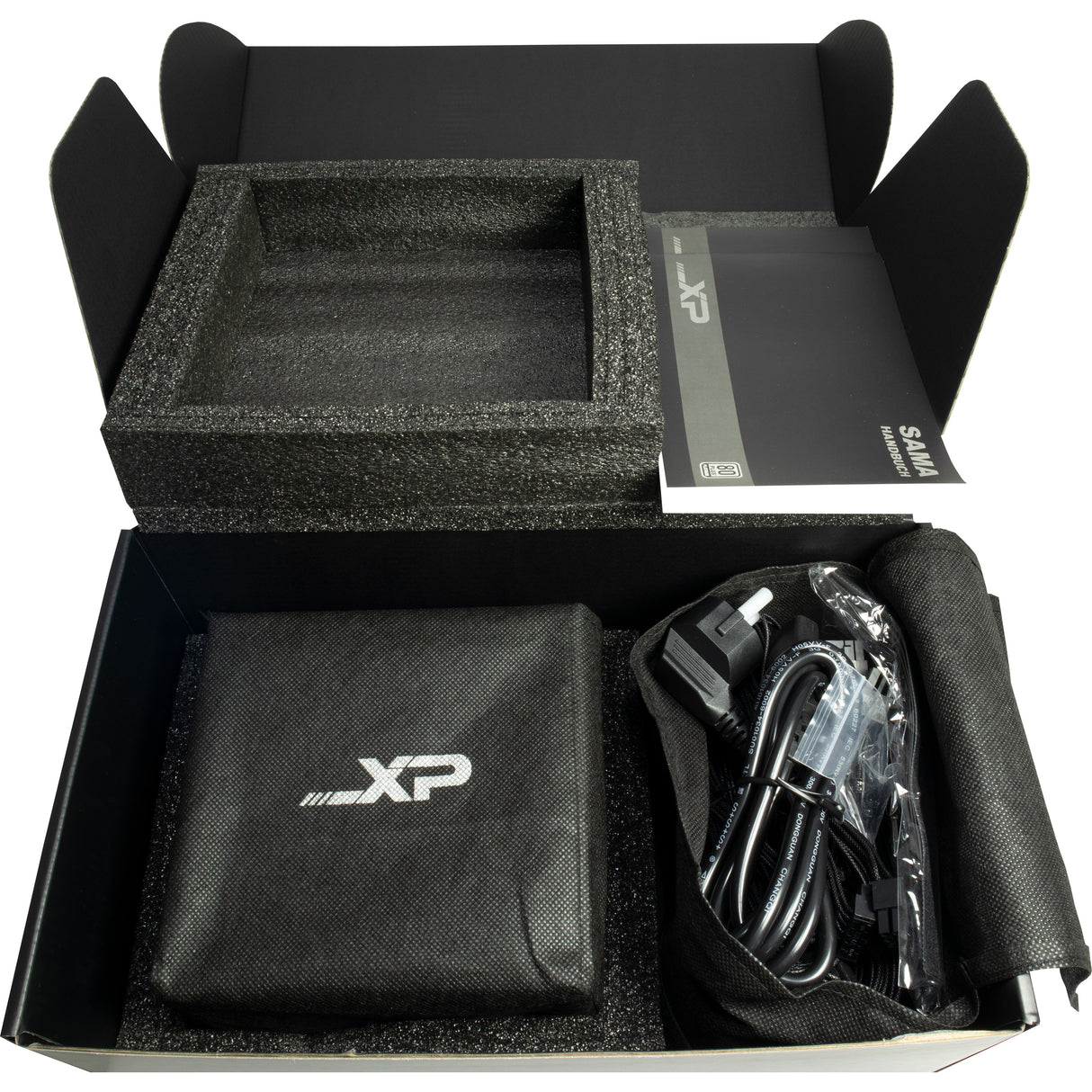 EAN 4260455648936 - Inter-Tech SAMA XPH-1000A unidad de fuente de alimentación 1000 W 20+4 pin ATX ATX Negro imagen 4
