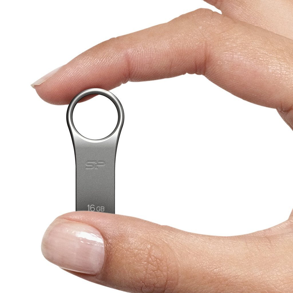 Pendrive 16gb Silicon Power Usb2.0  F80 Silver/Zinc Case