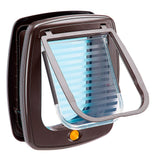 Ferplast Swing 9 - Puerta Para Gatos Grandes Y Perros Pequeños 26,2 X 10,2 X 31,2 Cm - Marron