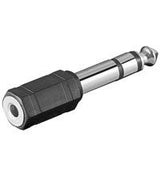 Adaptador Goobay 3,5mm -> 6,3mm Negro/Plata 11100