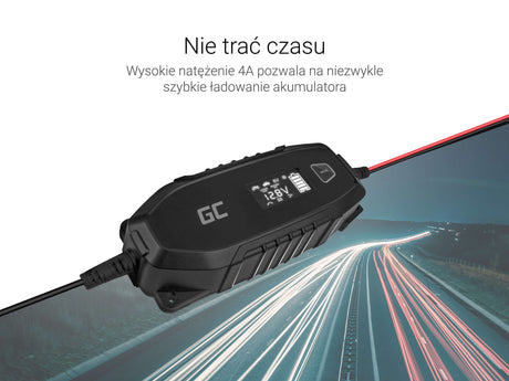 EAN 5903317222361 - Green Cell Charger for accumulators 6V 12V 4A with diagnostics function 6/12 V Negro imagen 4