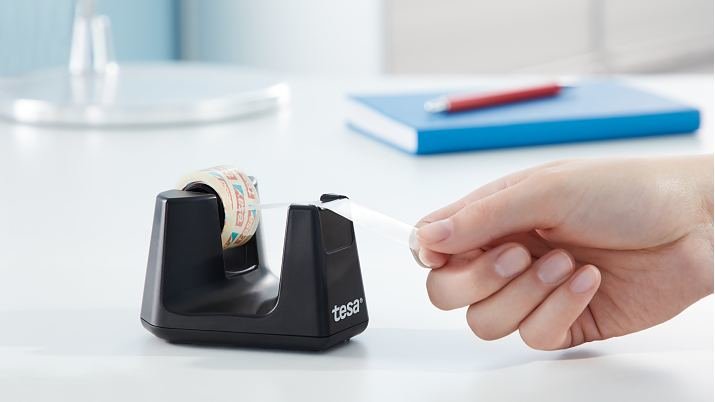 Tesa Tischabroller Easy Cut Smart + 1 Rolle Kristall-Klar 53903-00000-01