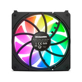 Ventilador Caja Nox Hummer Easylink Argb Fans Kit Negros