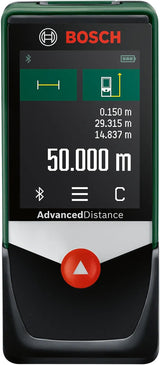 Bosch Bricolaje Y Jardín Telémetro Láser Advanceddistance 50c Verde Negro, Alcance 50m, Bluetooth 06036722z0