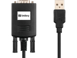 Sandberg Usb A Serial Link Adaptador Usb 2.0 De 9 Pines Para Dispositivos Serial Com De 9 Pines Móvil Rs232