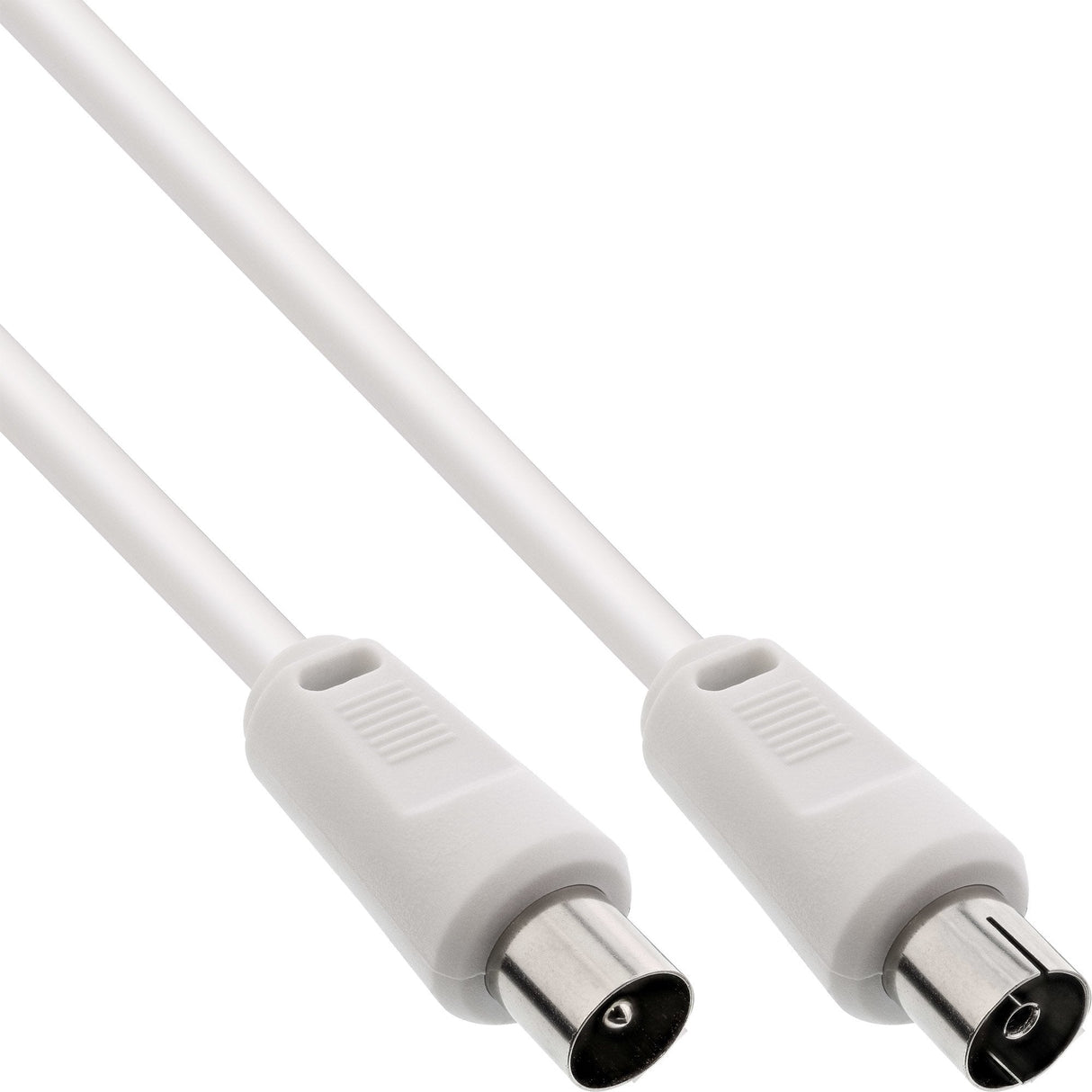 Cable De Antena Inline 2x Apantallado Ultra Baja Pérdida >75db Blanco 7m