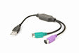 EAN 8716309092579 - Gembird UAPS12-BK cable ps/2 0,3 m 2x 6-p Mini-DIN USB A Negro, Verde, Púrpura imagen 1