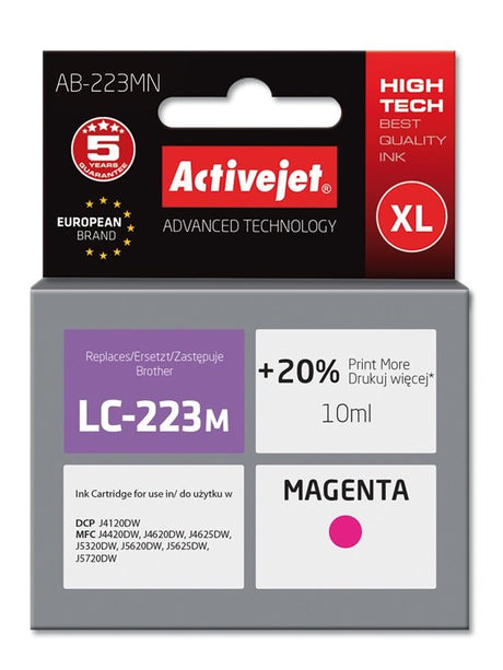 EAN 5901443098614 - Activejet AB-223MN cartucho de tinta 1 pieza(s) Compatible Alto rendimiento (XL) Magenta imagen 1