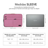 Funda Subblim Air Padding 360 Sleeve Para Portátiles Hasta 14' Rosa