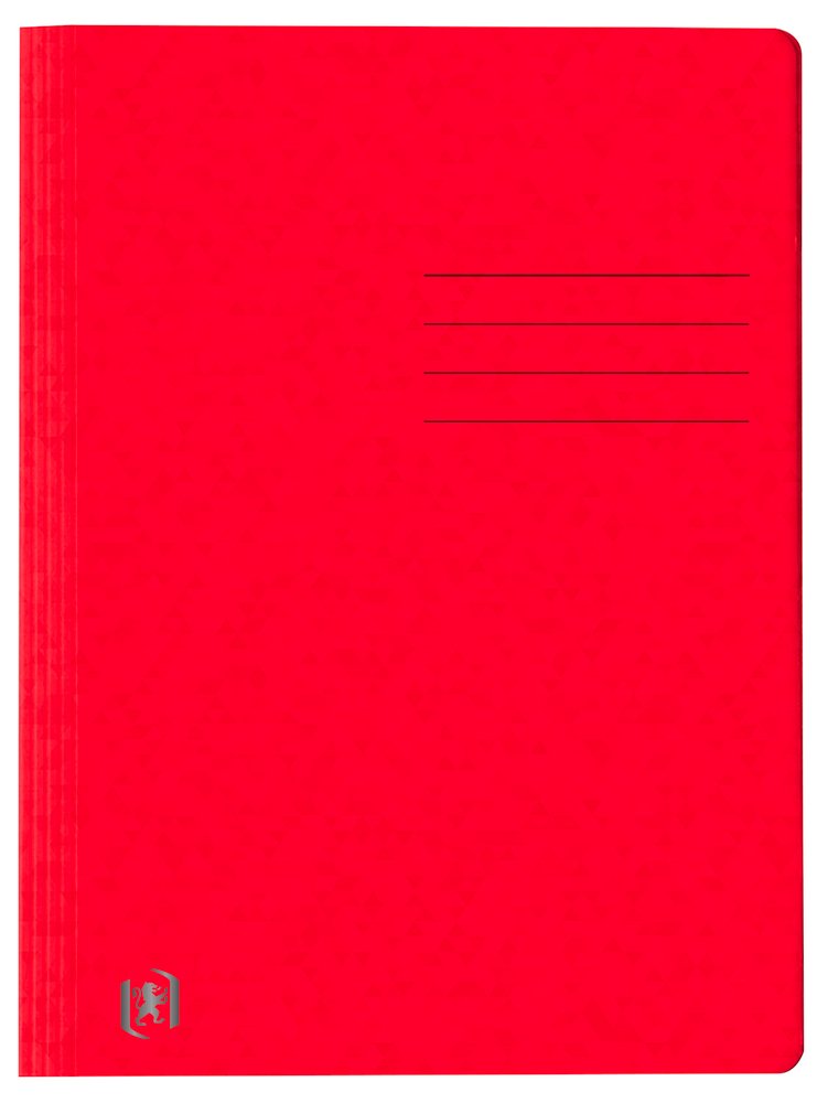 Oxford Carpeta De Anillas Din A4 Cartón Rojo