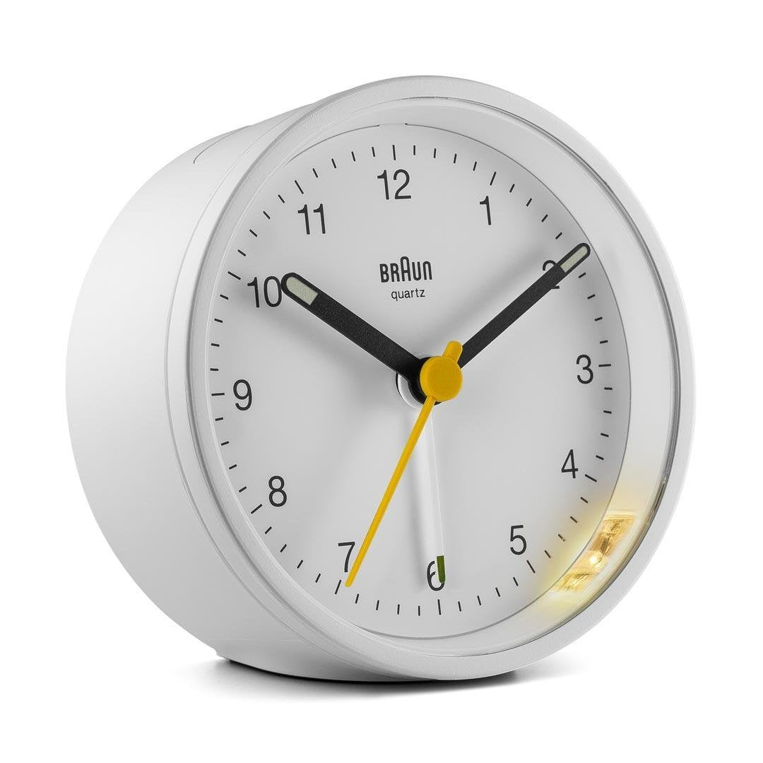 Braun Bc 12 W   Reloj Despertador De Cuarzo Clásico Blanco