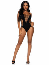 Leg Avenue - Body Tanga Racerback Negro