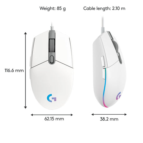 EAN 5099206089174 - Logitech G 910-005797 ratón Juego USB tipo A 8000 DPI imagen 7