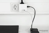 Enchufe Cubo Good Connections Kabelmeister  De 3 Vías, 2x Usb, Regleta Blanca, 1x Usb-C Pd 3.0 20w, 1x Usb-A 18w Sw01-W