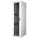 Roline 19-Zoll Netzwerkschrank Pro 47 He, 600x800 Bxt Glastr Grau