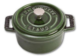 Staub Mini Cocotte 10cm Redondo Verde Albahaca, Hierro Fundido