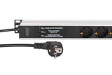 EAN 4016032501657 - Digitus DN-95438 unidad de distribución de energía (PDU) 9 salidas AC 1U Negro, Plata imagen 3