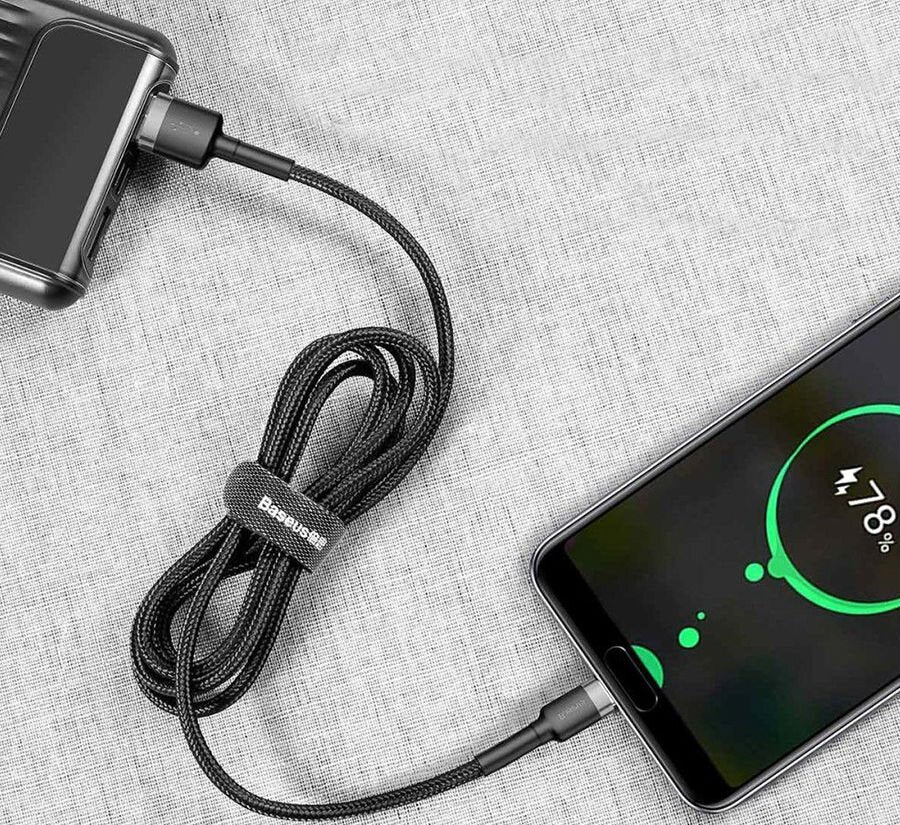 Baseus Cafule Cable Usb Usb 2.0 0,5 M Usb A Usb C Negro