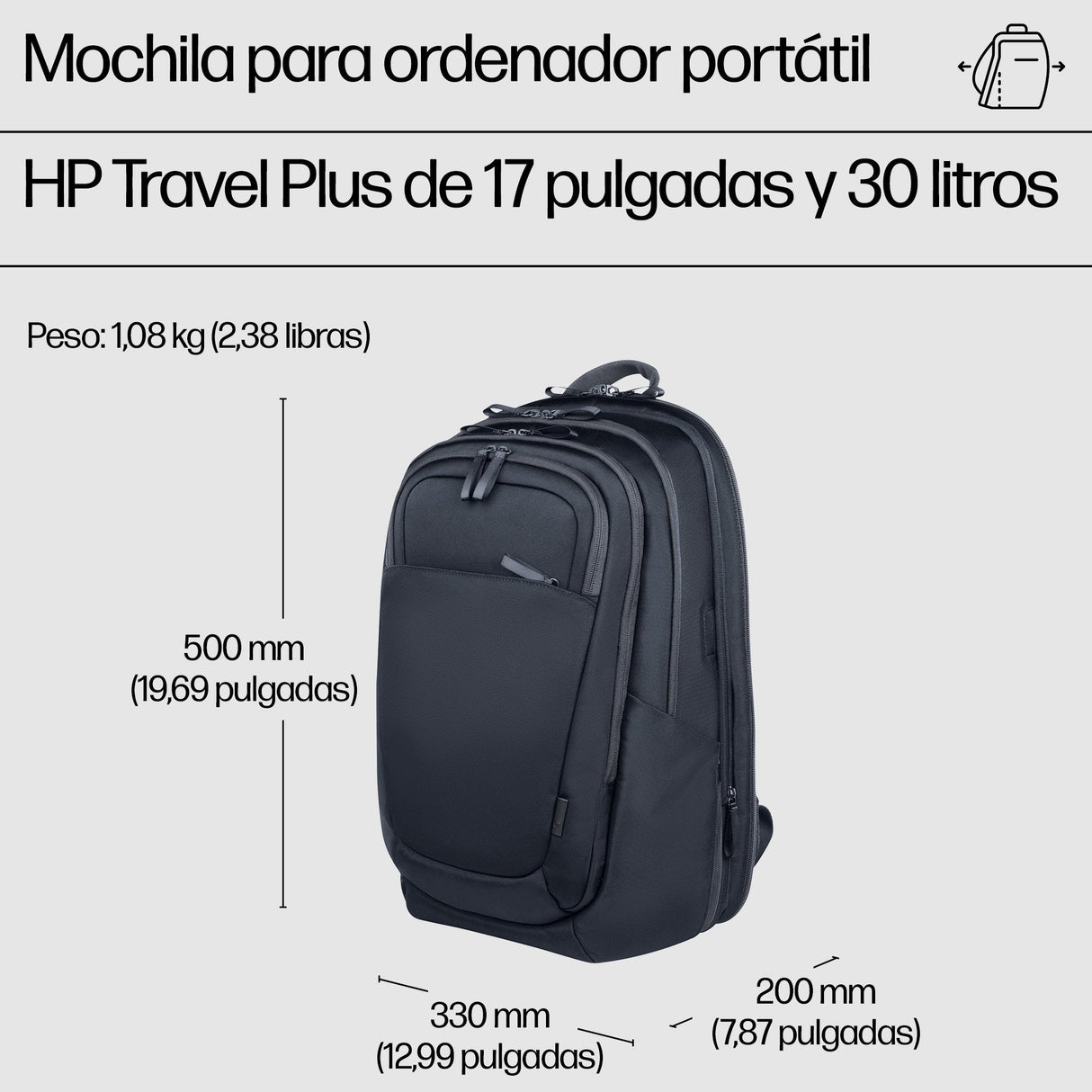 Travel Plus Notebook Backpack - 17.3inch - Blue