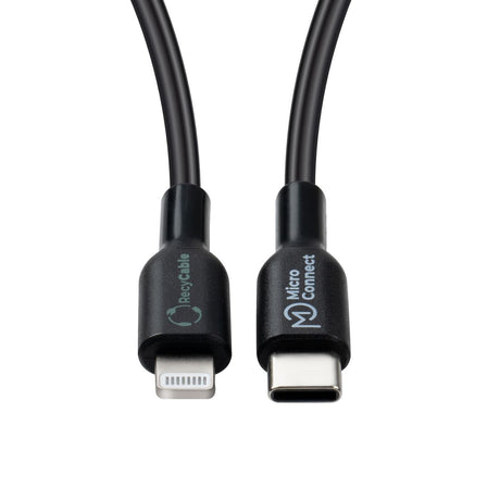 EAN 5715063597521 - Microconnect ECO-USB3.1CL1 cable de conector Lightning 1 m Negro imagen 3