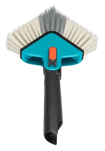 Gardena 3634-20 Escoba Exterior Negro, Azul, Naranja Cerda Dura