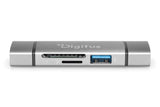 EAN 4016032464464 - Digitus DA-70886 lector de tarjeta USB 3.2 Gen 1 (3.1 Gen 1) Type-A/Type-C Aluminio imagen 8