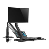 Soporte De Escritorio Para Estación De Trabajo Inline Con Elevador Y Usb 3.0, Móvil, Para Teclado, Mouse Y Monitor De Hasta 81 Cm (32"), Máx. 9 Kg