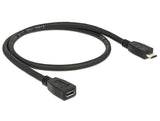 Delock Alargador Usb 2.0 Tipo Micro-B Macho  Usb 2.0 Tipo Micro-B Hembra De 0,5 M