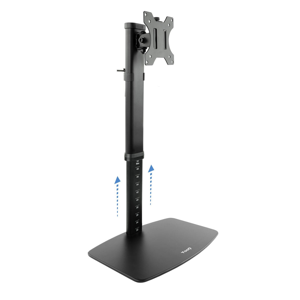 Tooq Soporte De Mesa Para Monitor De 17"-27" - Gestion De Cables - Peso Max 6kg - Vesa 100x100mm - Negro