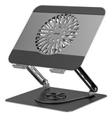 Unitek Ot1098agy01 Adjustable Laptop Stand With Detachable Cooling Fan Silver