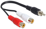 Delock Cable Cinch 2 X Buchse > Cinch 1 X Stecker 0,2 M