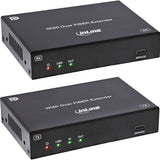 Kvm Extender, Displayport 4k/60hz, Fiber Singlemode, 10km , Set Inline