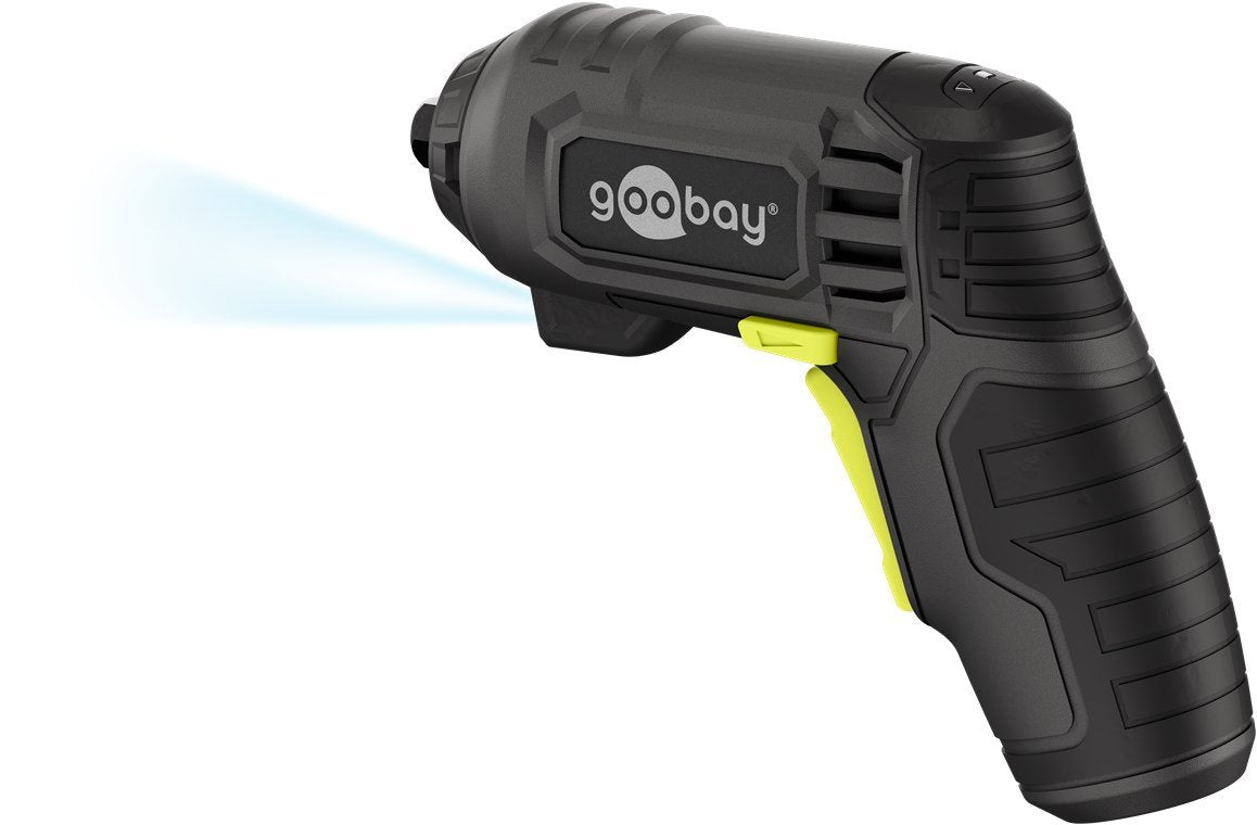 Goobay 77817 Destornillador Eléctrico Y Llave De Impacto 200 Rpm Negro, Amarillo