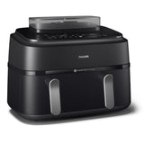 EAN 8720389047459 - Philips 5000 series NA551/00 freidora Doble 9 L Independiente 2750 W Freidora de aire caliente Negro, Pla imagen 1