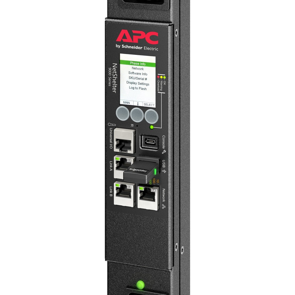 Apc Rack Pdu 9000 Switched Apdu9959na3 Unidad De Distribución De Potencia (Montaje En Bastidor) Ca 200/208 V 3.3 Kw 3300 Va Ethernet 10/100/1000 Input: Nema L6-20 Conectores De Salida: 24 (21 Iec 60320 C13/C15 3 Iec 60320 C19/C21) 0u 3