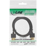 Cable Hdmi De Inline Con Ethernet Tipo Aa Macho Súper Delgado Negro / Dorado 1,5 M