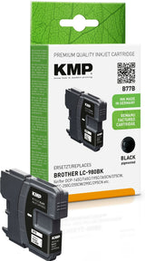 Kmp B77b Tintenpatrone Schwarz Kompatibel Mit Brother Lc-980 Bk