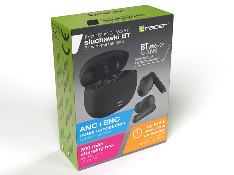EAN 5907512872222 - Tracer S1 ANC TWS BT Auriculares True Wireless Stereo (TWS) Dentro de oído Llamadas/Música/Deporte/Uso di imagen 9