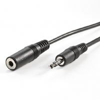 Value 3,5mm Verlngerungscable St   Bu, Schwarz, 5 M