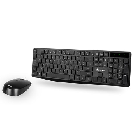 EAN 8435430617726 - NGS Allure Kit, QWERTY, ES teclado Ratón incluido Universal RF inalámbrico Negro imagen 2