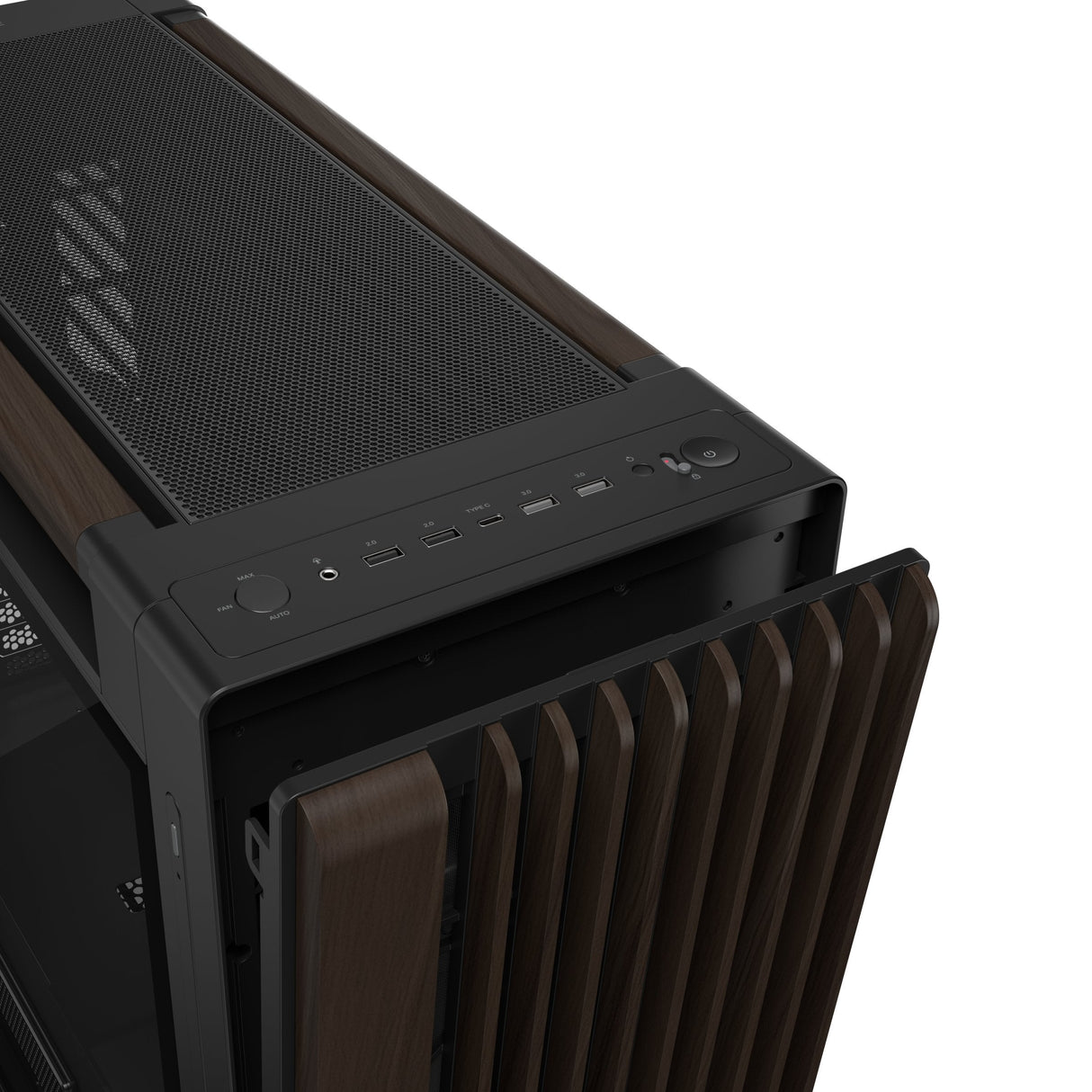 Caja  Pc Asus Geh Proart Pa602 Walnut Wood Tg Pwm Modern Negro