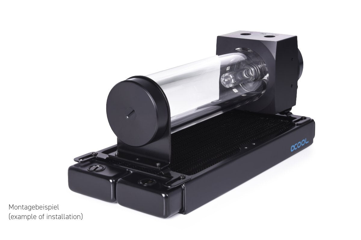 Alphacool Core 200 Aurora Depósito Acetal/Acrílico Con Bomba Vpp Apex Negro, Depósito De Expansión Con Bomba 15381