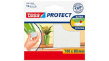 Tesa Protect Deslizadores De Fieltro Rectangulares 100 X 80 Mm Blanco