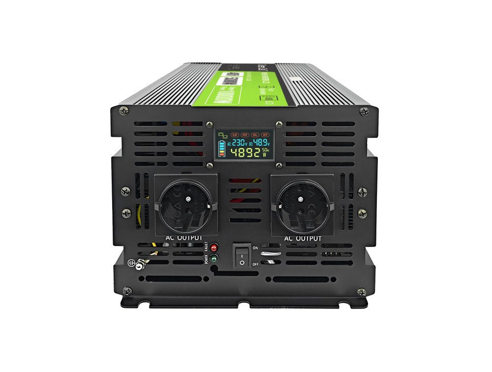 Green Cell Powerinverter Lcd 48v 5000w/10000w Car Inverter With Display - Pure Sine Wave