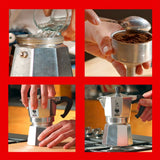 EAN 8006363011655 - Bialetti Moka Express Cafetera italiana 0,55 L Negro, Plata imagen 5